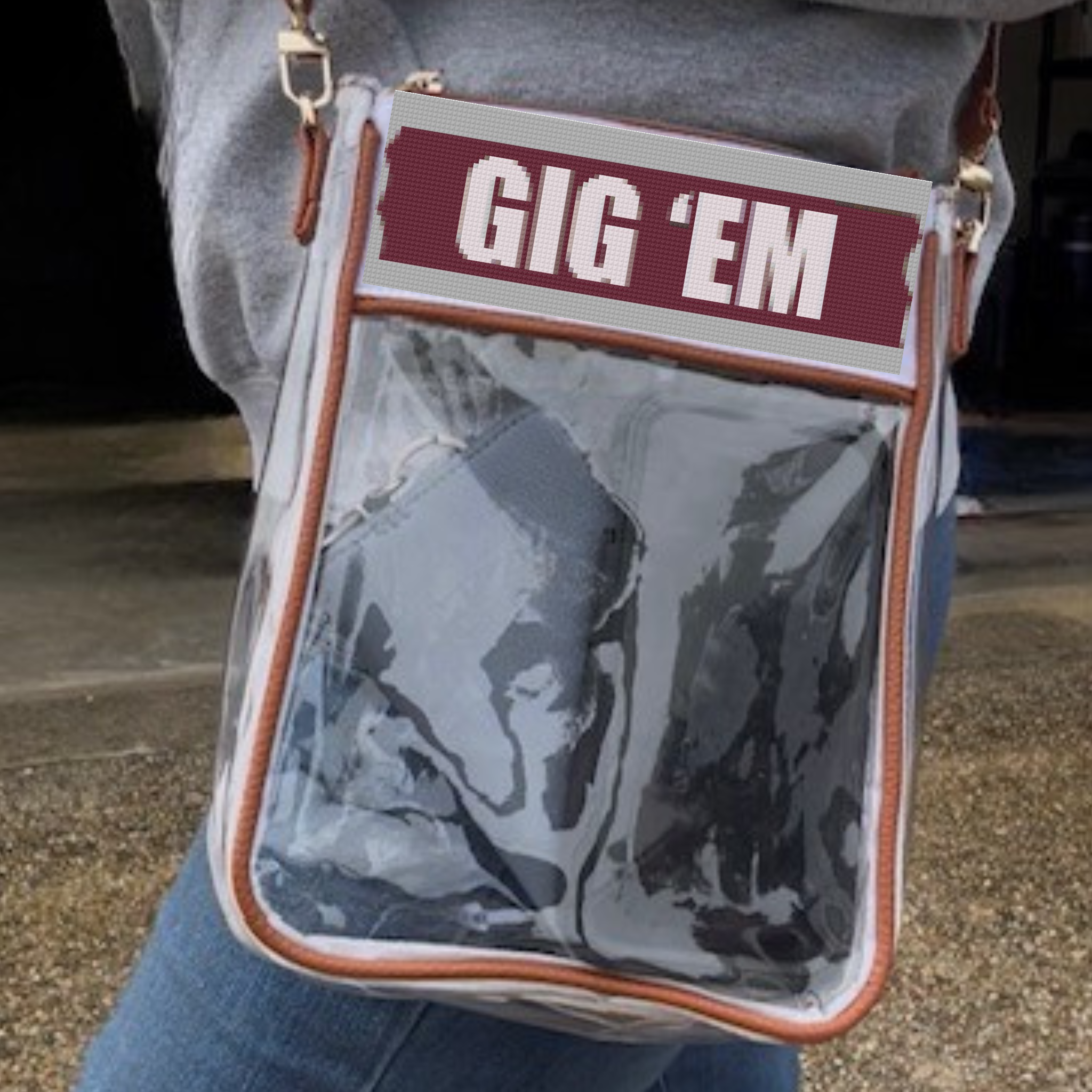 "The Gameday" Stadium Bag- Cross Stitch Kit